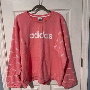 Adidas Crewneck Pullover in Pink